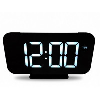 Часы электронные настольные LVR 9010 интерьерные с будильником и подсветкой (Black)