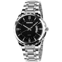 Часы наручные Skmei 9069 Original (Silver - Black, 9069SIBK)