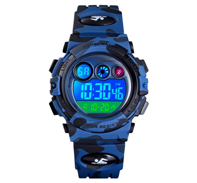 Часы наручные детские Skmei 1547 Original (Camouflage Dark Blue, 1547CMDKBU) (17146)