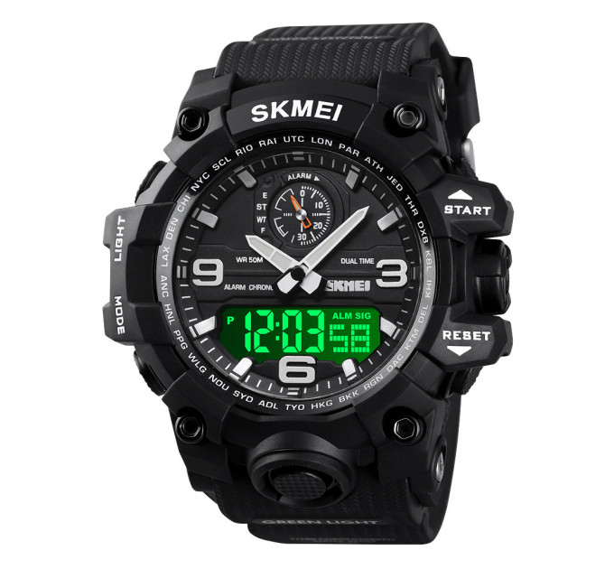 Часы наручные мужские Skmei 1586 Original (Black, 1586BK) (17156)