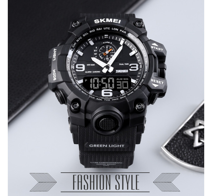 Часы наручные мужские Skmei 1586 Original (Black, 1586BK) (17156)
