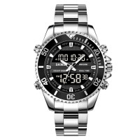 Часы наручные мужские Skmei 1850 (Silver Black, 1850SIBK)