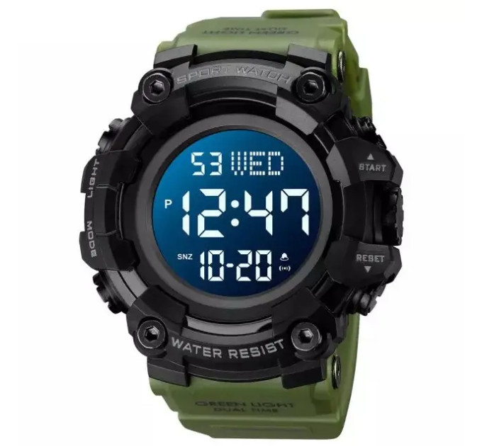 Часы наручные мужские Skmei 1968 Original (Army Green, 1968AG) (17172)