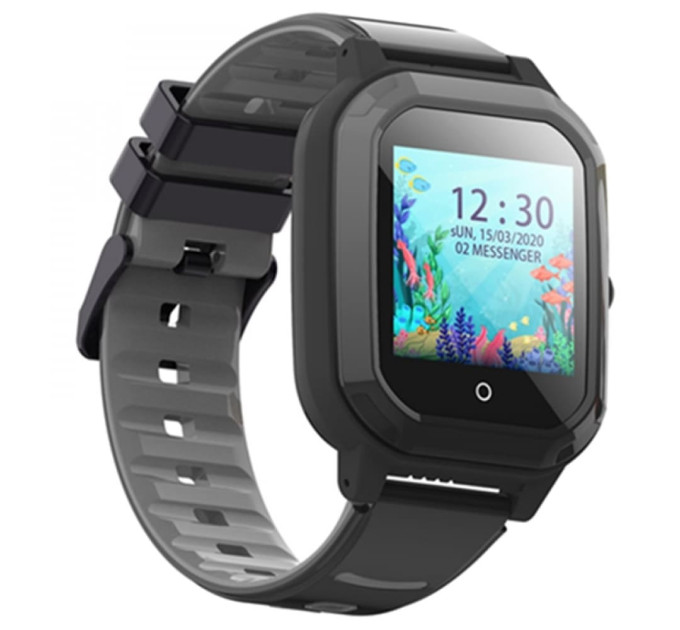 Детские умные смарт-часы Wonlex KT20  с камерой WI-FI GPS SIM-карта видеозвонок Original (Black) (17765)