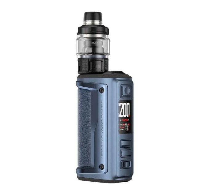 Електронна сигарета VOOPOO Argus GT 2 200W з tank Uforce-L 5,5 мл Оригінальний набір (Темно-синій) (16648)