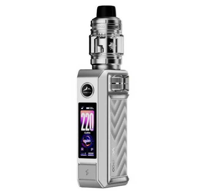 Электронная сигарета Voopoo Drag 6 220W 4400mAh with Uforce-X Tank 2 5ml Original Kit (Silver) (19205)
