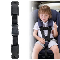 Фиксатор ремней безопасности детского автокресла LVR 029 защитный карабин (Black)