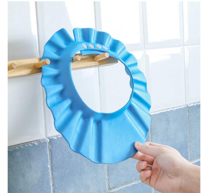 Козырек для мытья головы детский LVR 032 защитная шапочка для купания ребенка (Blue) (19007)