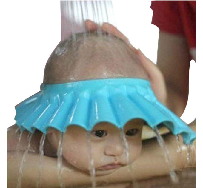 Козырек для мытья головы детский LVR 032 защитная шапочка для купания ребенка (Blue) (19007)