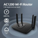 Маршрутизатор WI-FI роутер 4 антенны PIX-LINK LV-AC06 Двухдиапазонный  5 ГГц (Black) (17611)