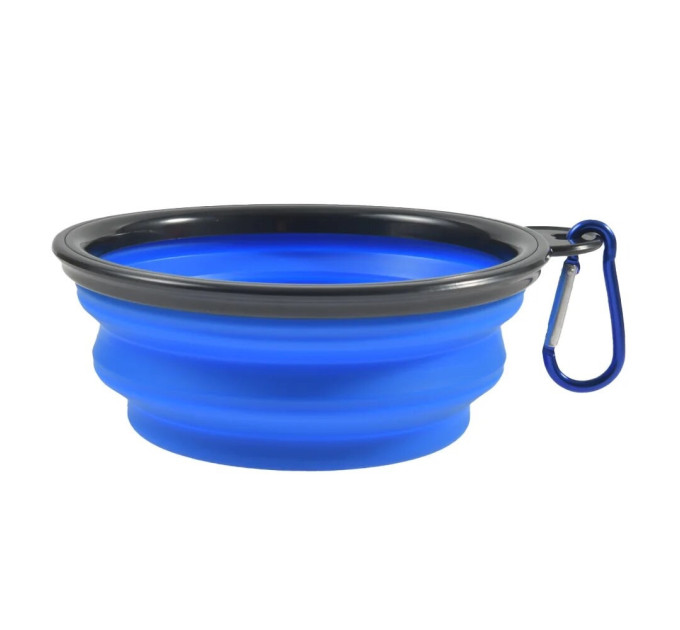 Миска складна туристична для тварин води, корму LVR 007 (Blue) (16598)