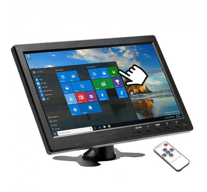 Монитор автомобильный сенсорный Podofo K101 FPV монитор 10` 1024х600 (Black, K0202EU) (18697)