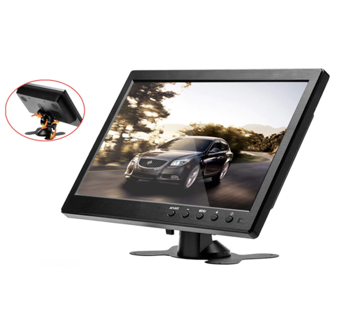 Монитор автомобильный сенсорный Podofo K101 FPV монитор 10` 1024х600 (Black, K0202EU) (18697)