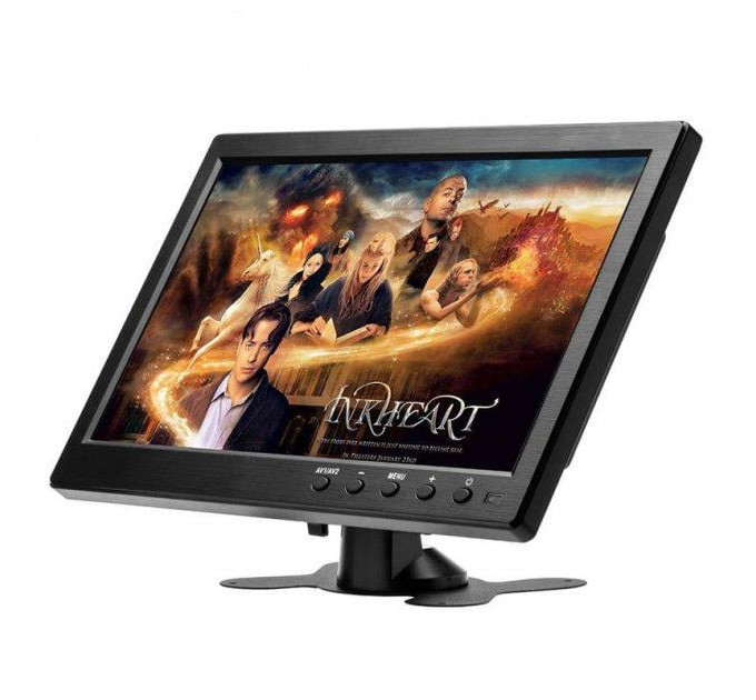 Монитор автомобильный сенсорный Podofo K101 FPV монитор 10` 1024х600 (Black, K0202EU) (18697)