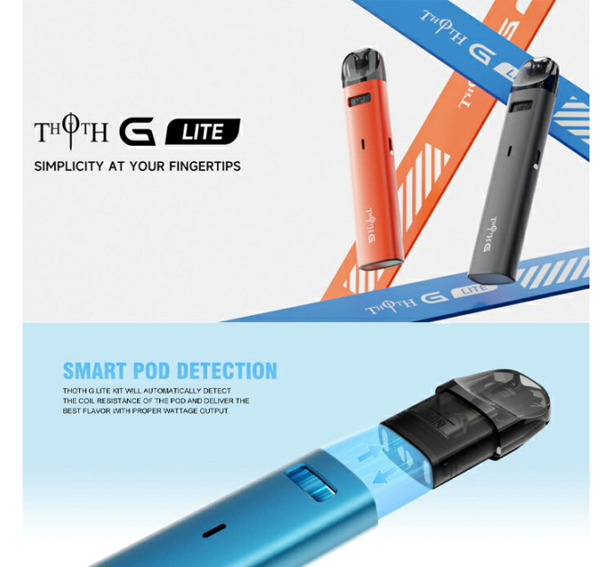Набор Kumiho THOTH G Lite Pod 650mAh 2ml Original Kit (Space Grey) (18164)