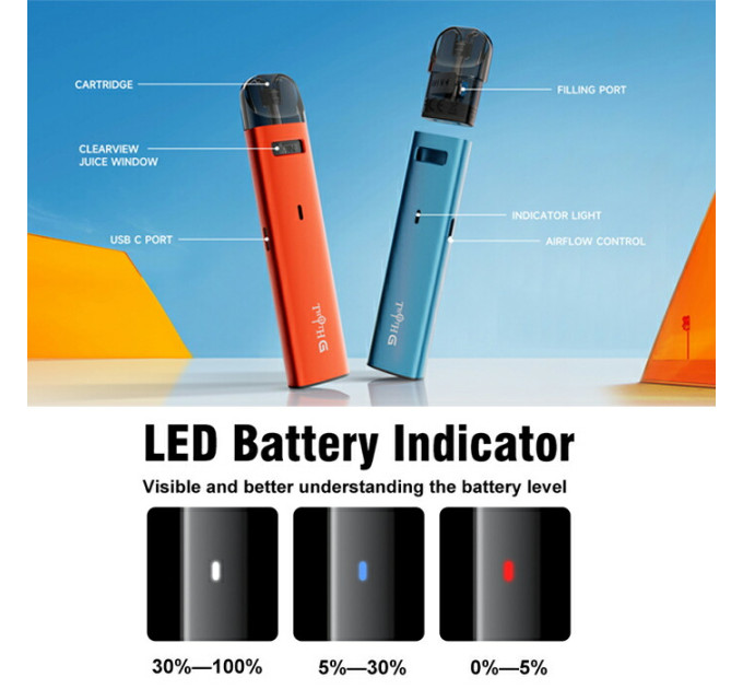 Набор Kumiho THOTH G Lite Pod 650mAh 2ml Original Kit (Space Grey) (18164)