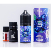 Набор для самозамеса на солевом никотине WES AI NEON 30 мл (Blue Berries Синие ягоды, 0-50 мг)