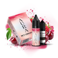 Набор для самозамеса солевой Aura 15 мл (Cherry Pleasure Вишня Малина, 0-50 мг)