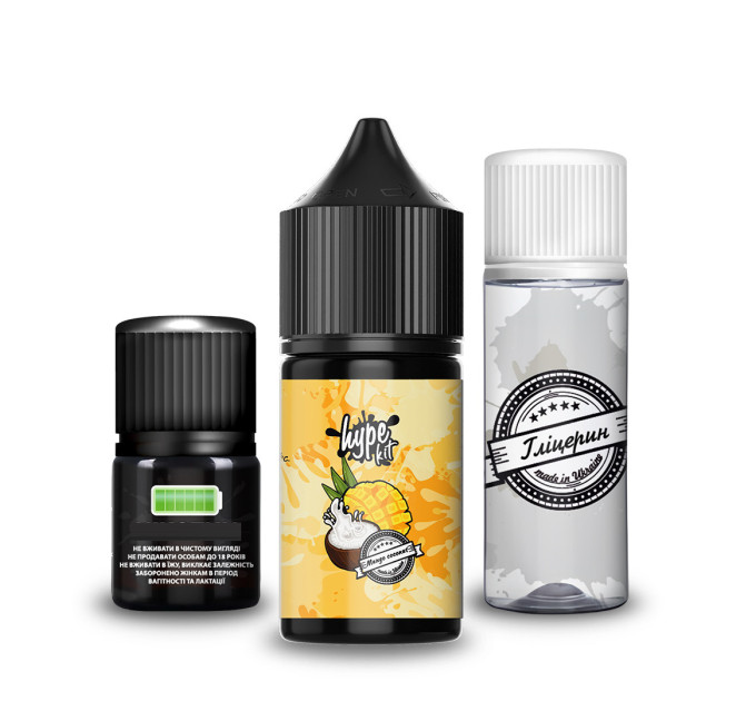 Набір для самозамісу сольового Hype New 30 мл, 0-50 мг Mango Coconut (Манго кокос) (16887)