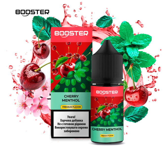 Набор компонентов для самозамеса солевой BOOSTER 30 мл (Cherry Menthol, Вишня Ментол 0-50 мг) (19080)