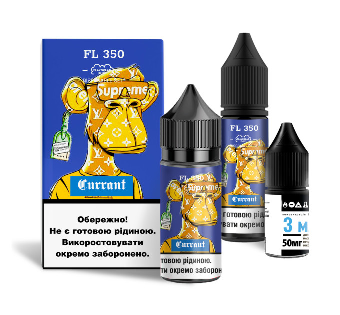 Набор компонентов для самозамеса солевой Flavorlab FL350 30 мл (Currant Смородина, 0-65 мг) (18248)