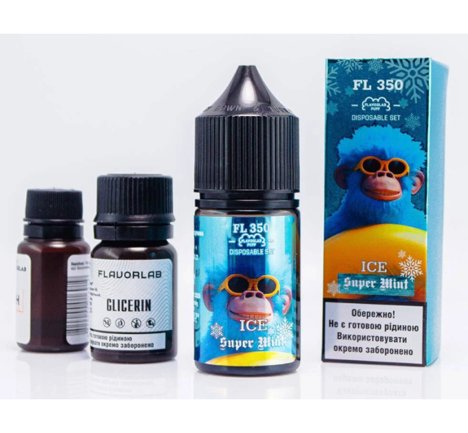 Набор компонентов для самозамеса солевой Flavorlab FL350 30 мл (Supermint Мята, 0-65 мг) (18253)