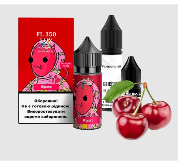 Набор компонентов для самозамеса солевой Flavorlab FL350 LUX 30 мл (Cherry, Вишня 0-65 мг) (19767)