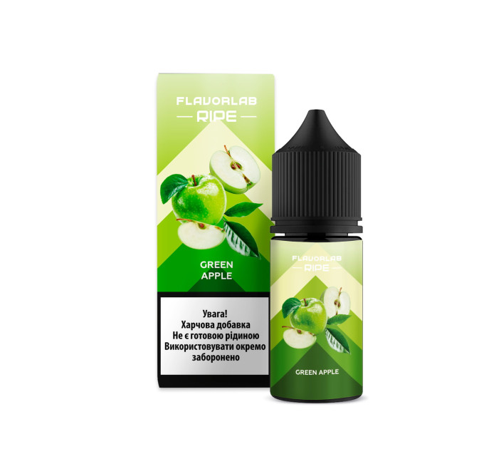Набор компонентов для самозамеса солевой Flavorlab Ripe 30 мл (Green Apple, Зеленое яблоко 0-50 мг) (19478)