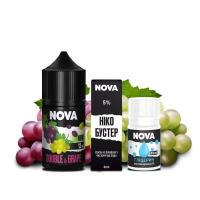 Набор компонентов для самозамеса солевой Nova 30 мл (DOUBLE GRAPE Виноград, 0-50 мг)