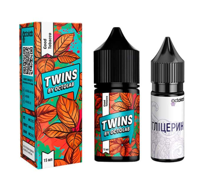 Набор компонентов для самозамеса солевой TWINS 30 мл (Good Tobacco Табак, 0-65 мг) (18288)