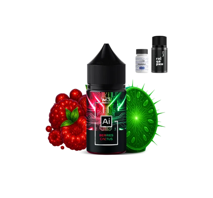 Набор компонентов для самозамеса солевой жидкости WES AI 30 мл (Berries Cactus Ягоды Кактус, 0-50 мг) (18133)