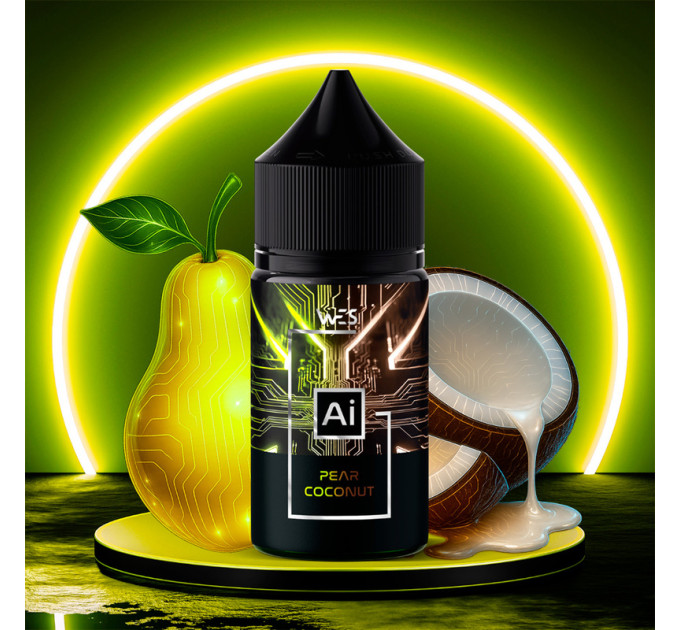 Набор компонентов для самозамеса солевой жидкости WES AI 30 мл (Pear Coconut Груша Кокос, 0-65 мг) (18146)