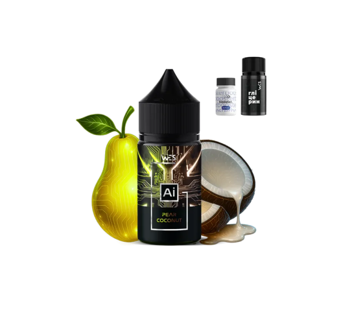 Набор компонентов для самозамеса солевой жидкости WES AI 30 мл (Pear Coconut Груша Кокос, 0-65 мг) (18146)
