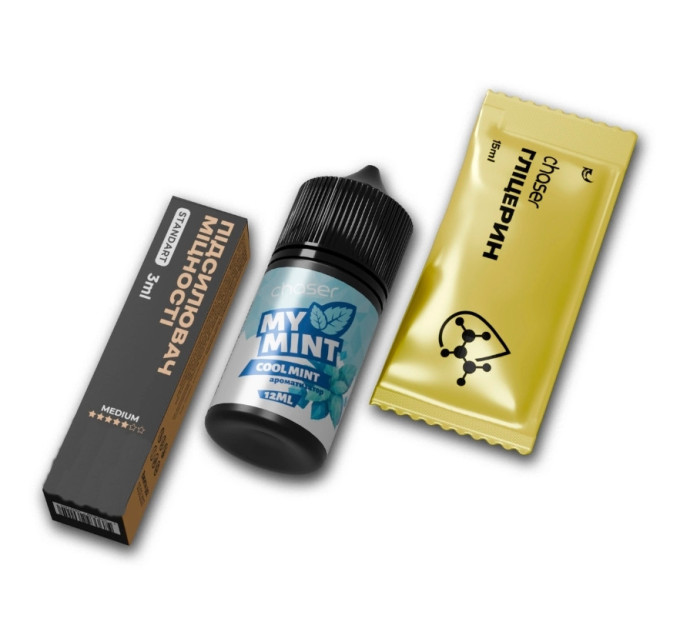 Набор компонентов для самозамеса солевой заправки CHASER MY MINT 30 мл (Cool Mint, Морозная мята 0-50 мг) (19044)