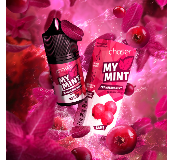 Набор компонентов для самозамеса солевой заправки CHASER MY MINT 30 мл (Cranberry Mint, Клюква с мятой 0-50 мг) (19040)