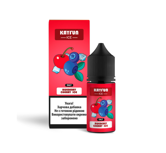 Набор компонентов для самозамеса солевой заправки Flavorlab Kayfun Ice 30 мл (Blueberry Cherry Ice Черника Вишня, 0-50 мг) (18740)