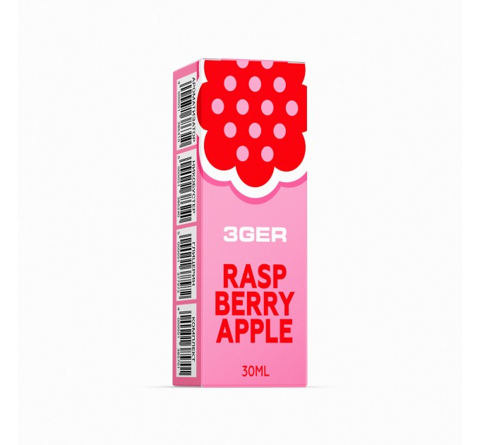 Набор компонентов заправки для самозамеса на солевом никотине 3GER 30 мл (Raspberry Apple, 0-50 мг) (15585)