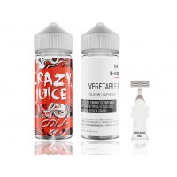 Набор заправки для самозамеса на органическом никотине Crazy Juice Cola 120 мл 0-3 мг (Кола Лед)