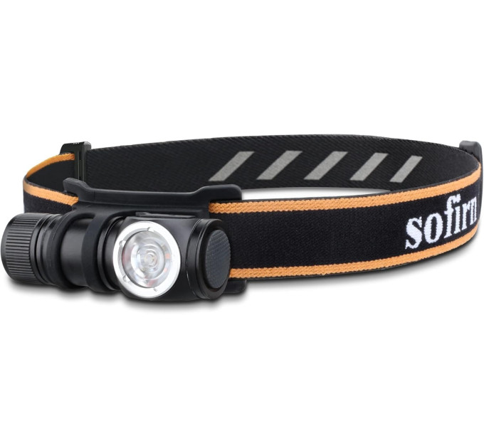 Налобный фонарик Sofirn HS10 компактный аккумуляторный светодиодный фонарь (Black) (19273)