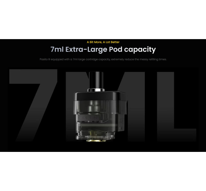 Под-система Smoant Pasito 3 100W Pod 2800mAh 7ml электронная сигарета Original Kit (Matte Black) (18829)