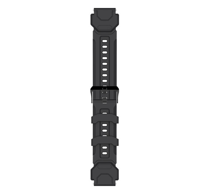 Ремешок силиконовый для Смарт-часов Kospet Tank M1, M1 Pro Original (Black) (19590)