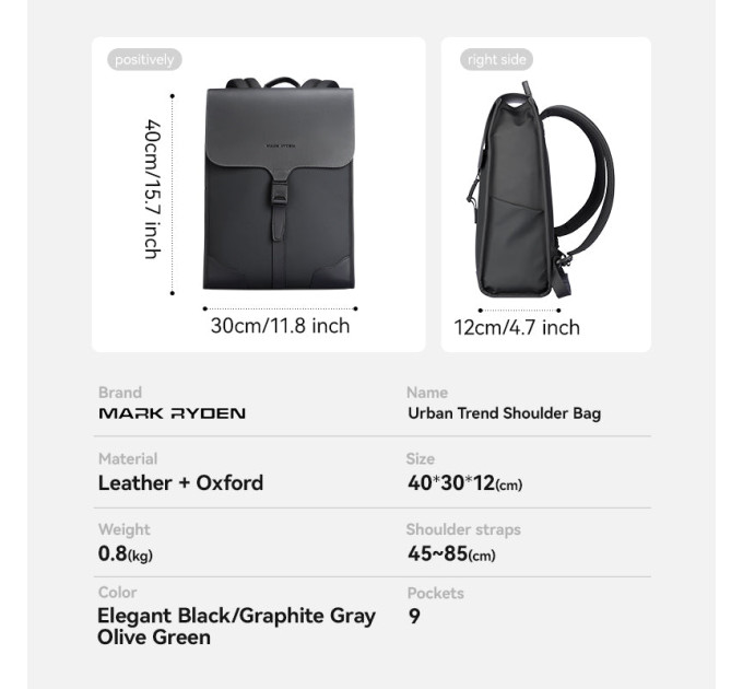 Рюкзак городской для ноутбука 15.6