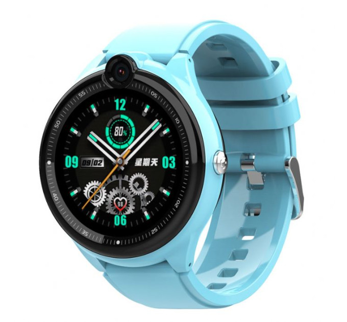 Смарт-часы детские с видеозвонком Wonlex KT26 Original WI-FI GPS SIM-карта (Blue) (18341)
