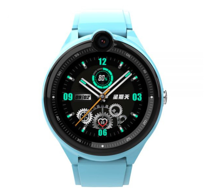 Смарт-часы детские с видеозвонком Wonlex KT26 Original WI-FI GPS SIM-карта (Blue) (18341)