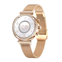 Смарт-часы женские LEMFO I110 Original стальной ремешок (Gold)