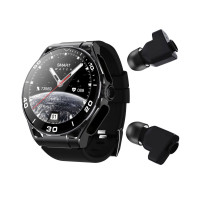 Смарт-часы с наушниками LEMFO Q11 Original силиконовый ремешок (Black Black)