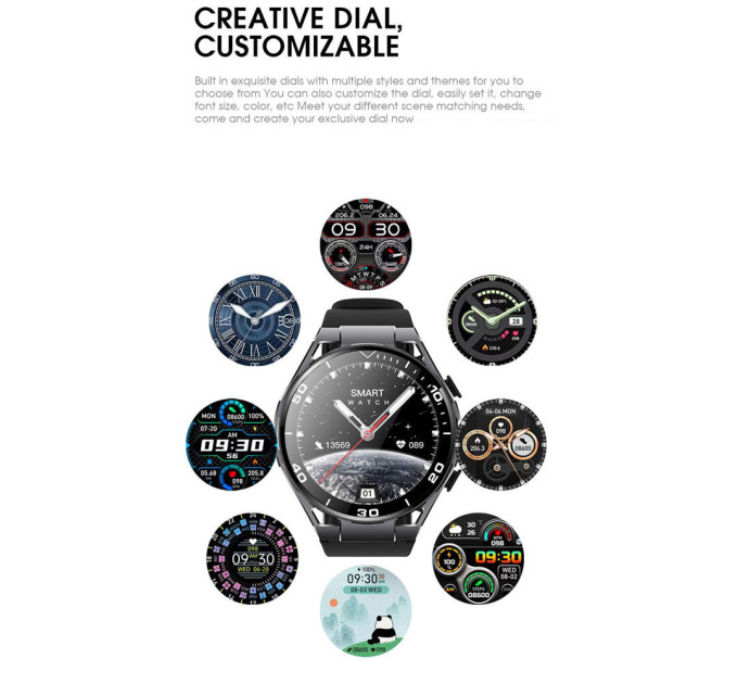 Смарт-часы с наушниками LEMFO Q11 Original силиконовый ремешок (Black Black) (18755)