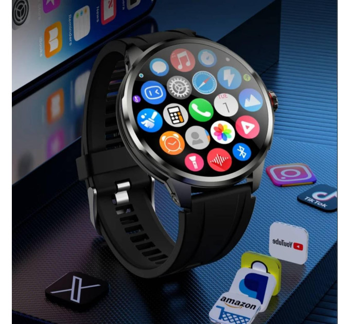 Смарт-часы смартфон Wonlex MT109 с видеозвонком WI-FI GPS SIM-карта Original (Black) (18677)