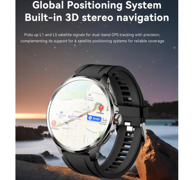 Смарт-часы смартфон Wonlex MT109 с видеозвонком WI-FI GPS SIM-карта Original (Black) (18677)