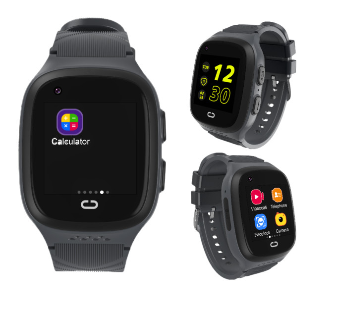 Смарт часы-телефон детские LT31E с камерой WI-FI GPS SIM-карта (Black) (18321)